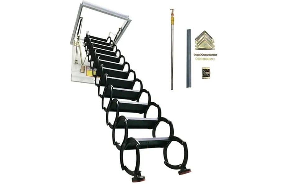Attic Ceiling Pull Down Ladder Ceiling Loft Stairs Retractable Loft Stairs Black 27