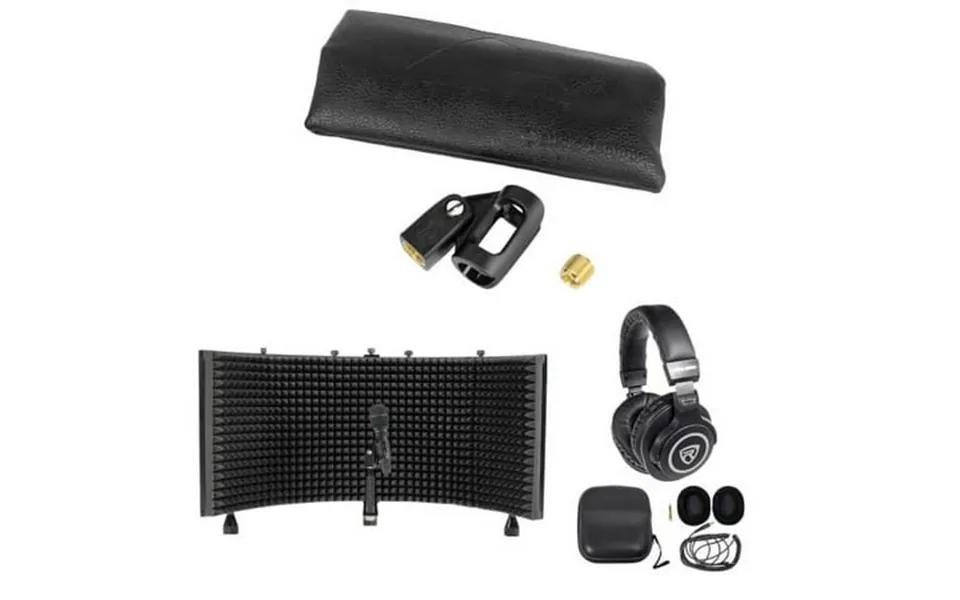 Audio Technica Ae5400 Handheld Vocal Condenser Microphone Mic Shield Headphones