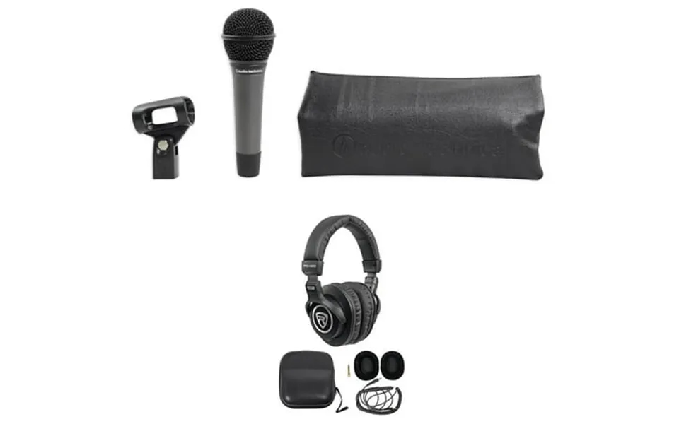 Audio Technica Atm410 Dynamic Cardioid Microphone W Neodymium Magnet Headphones