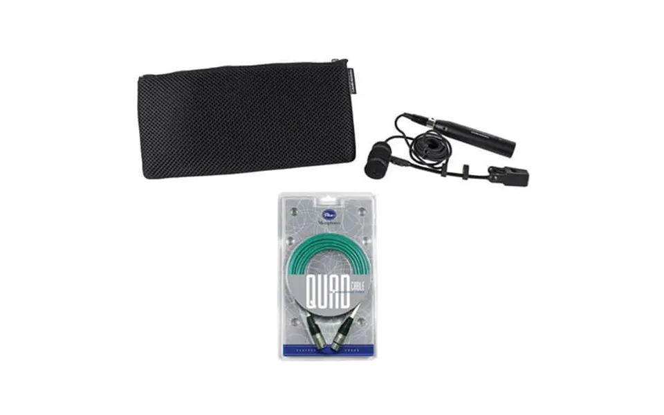 Audio Technica Pro 35 Cardioid Condenser Instrument Microphone Blue Xlr Cable