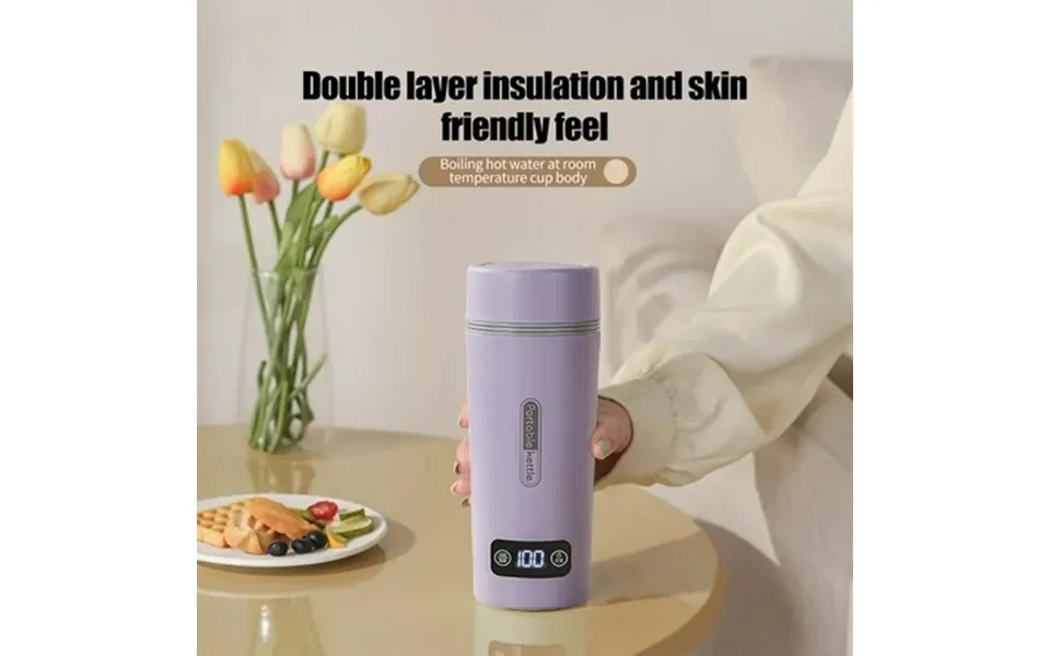 Augper Travel Electric Kettle Portable Small Mini Tea Coffee Kettle Water Boiler 350ml Water Heater With 4 Temperature C