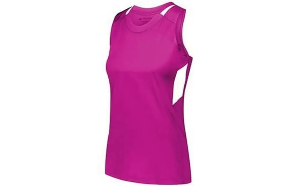 Augusta Sportswear B03534653 Girls Crossover Tank Top Navy & White - Small