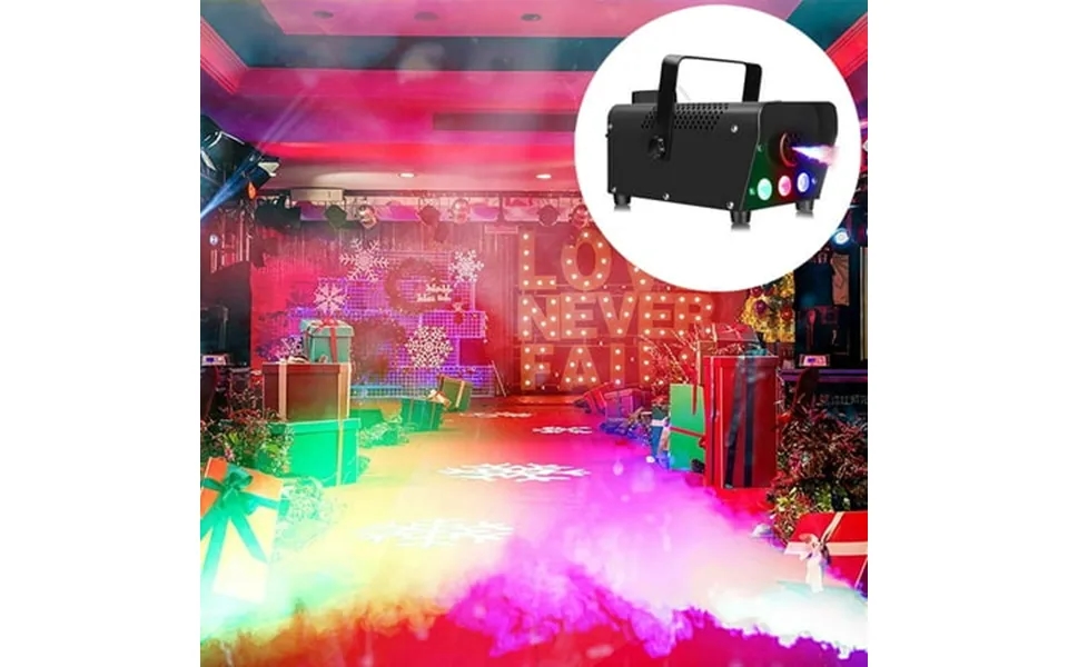 Auperto 500w Portable Led Smoke Machine With Lights Red Blue Green And Wireless Remote Control For Wedding Parties Dj Pe