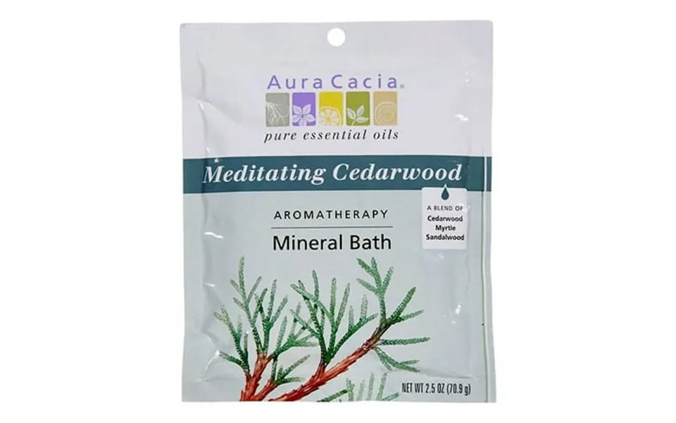 Aura Cacia Aromatherapy Mineral Bath Meditating Cedarwood - 2