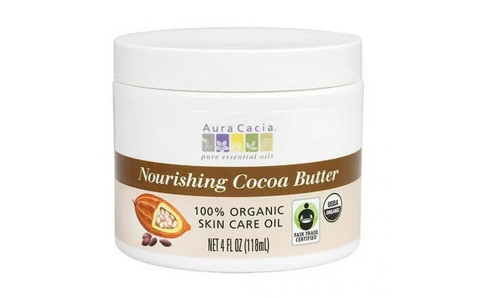 Aura Cacia Pure Natural Cocoa Butter Moisurizing Care For Skin - 4 Oz 3 Pack