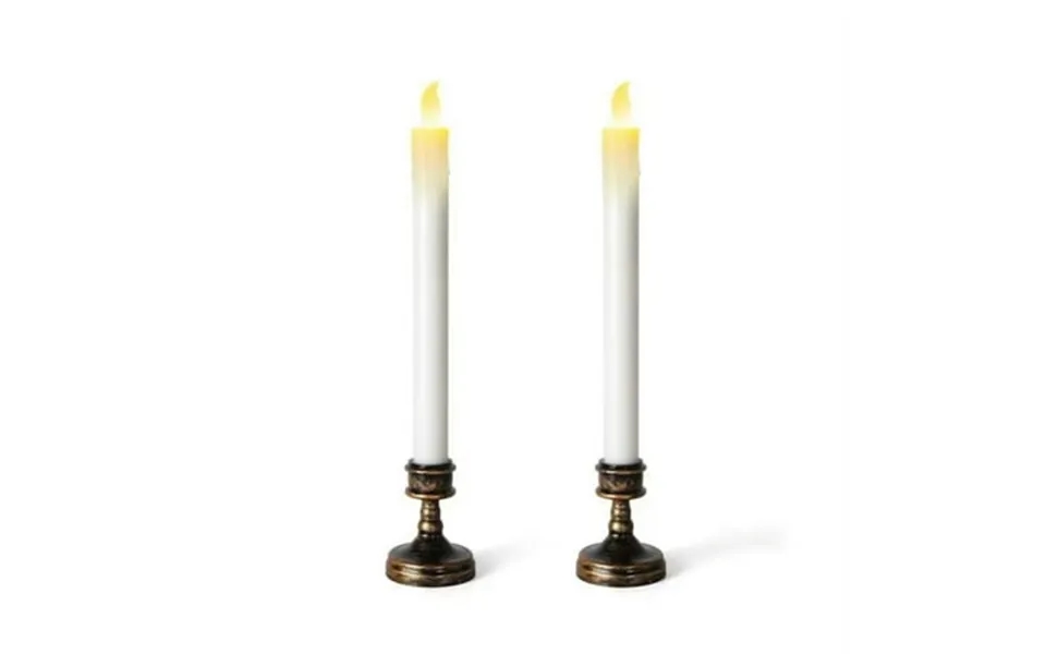 Aura Friendship Flameless Candles 144 Pack With Aged Brush Bronze Stand Battery Operated Led Light For Decorations