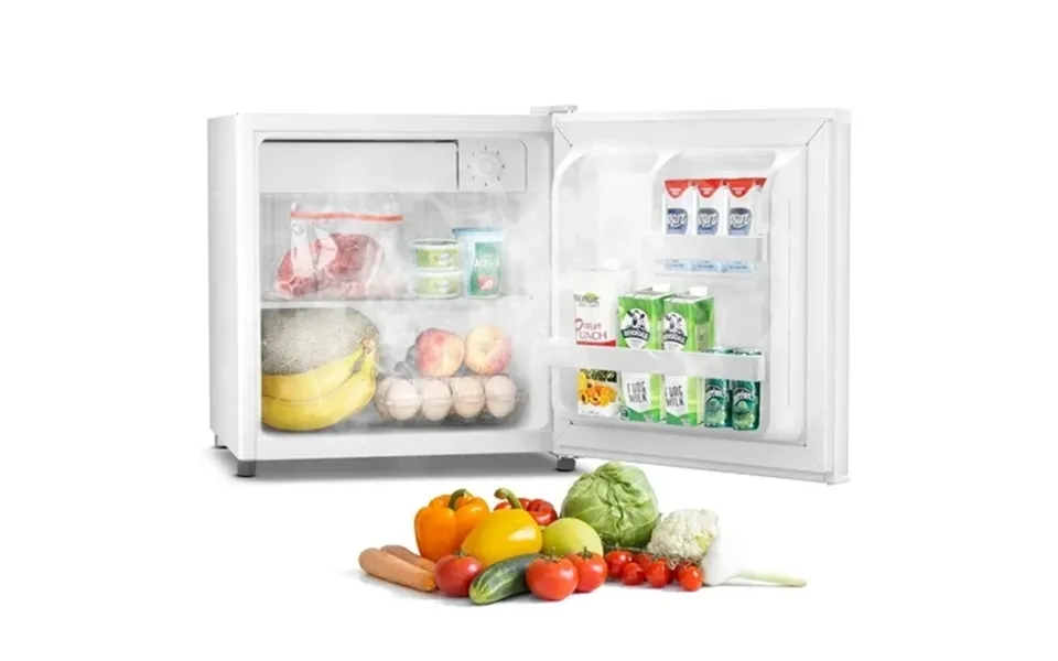 Auseo 1.7 Cu.ft. Compact Refrigerator Mini Fridge Retro Style Low Noise & Energy Saving Adjustable Temperature For Kitch