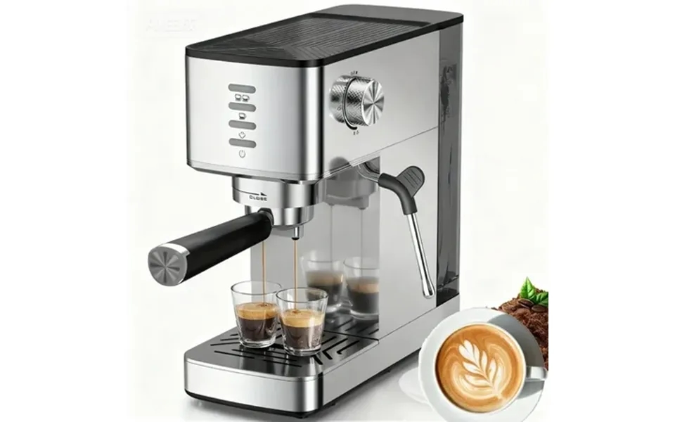 Auseo 20 Bar Espresso Machines Espresso Coffee Maker With Milk Frother Steam Wand 1