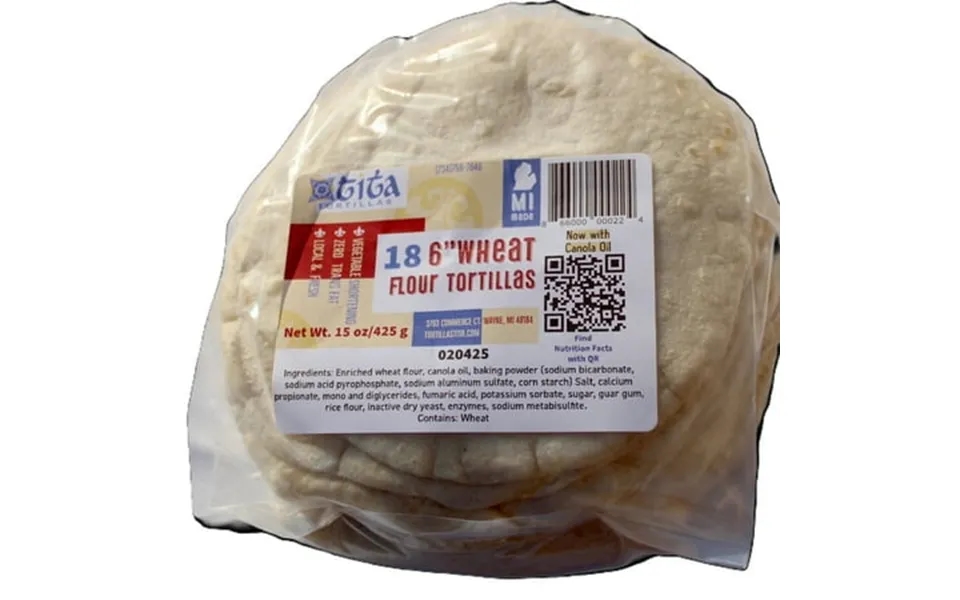Authentic Tortillas Tita 6 Wheat Flour Tortillas - Wheat Flour