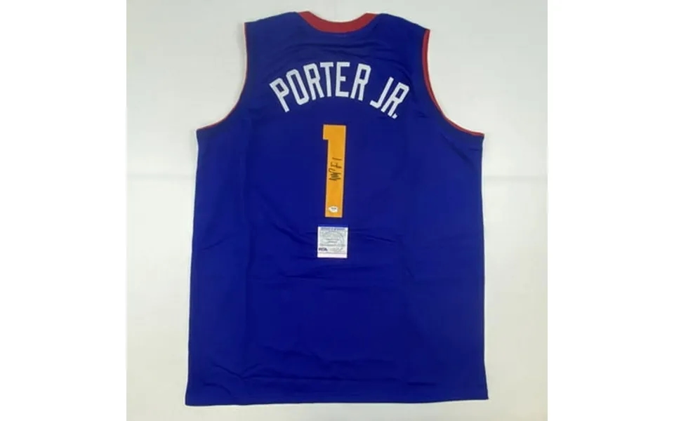 Autographed Signed Michael Porter Jr. Denver Royal Blue Basketball Jersey Psa Dna Coa