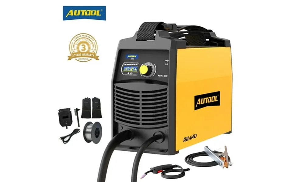 Autool Welder Gasless Mig Welding Machine 110v Portable Igbt Inverter Welder Flux Core Self-shielding Welding Machine W