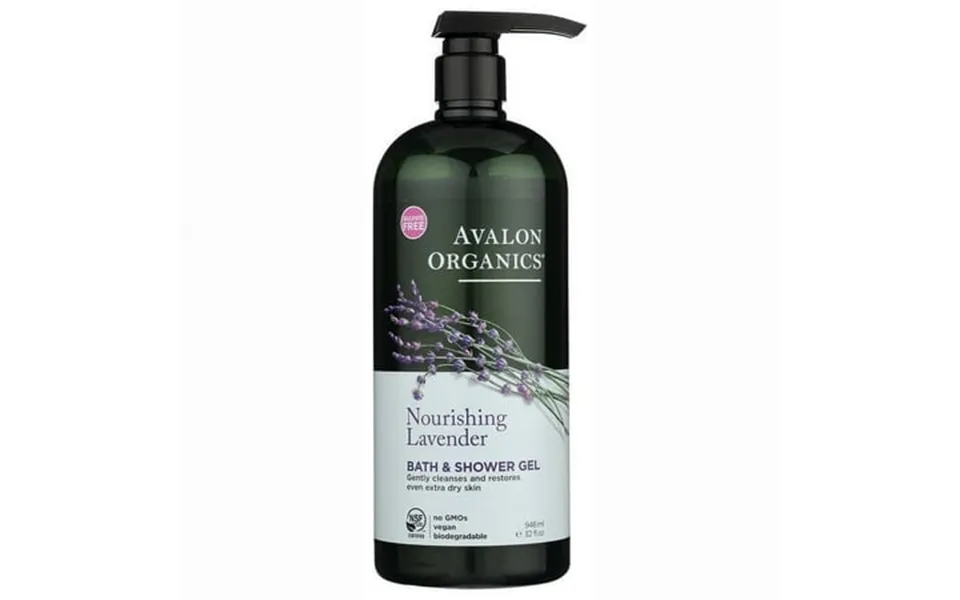 Avalon Organics Nourishing Lavender Bath & Shower Gel 32 Fl Oz