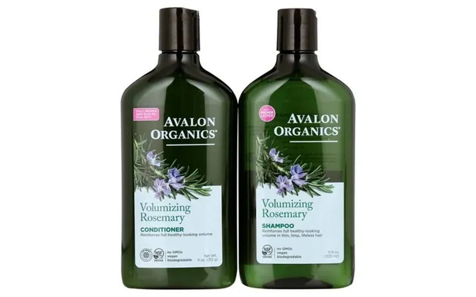 Avalon Organics Rosemary Volumizing Shampoo & Conditioner 11 Oz Each
