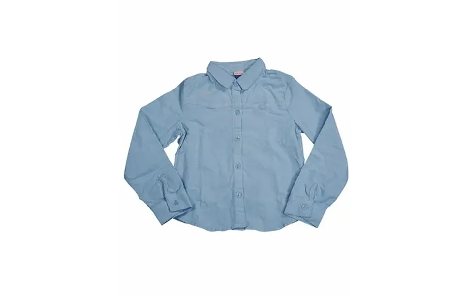 Ave.blu - Little Girls Long Sleeved Button Down Corduroy Top 2983-4 Light Blue