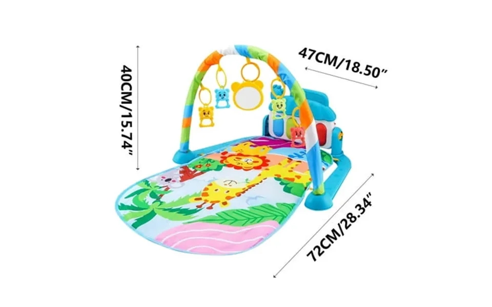 Avtoify Home Rugs Play Mat Piano Activity Mat With Music Play Mat For With 4 Linkable Toys