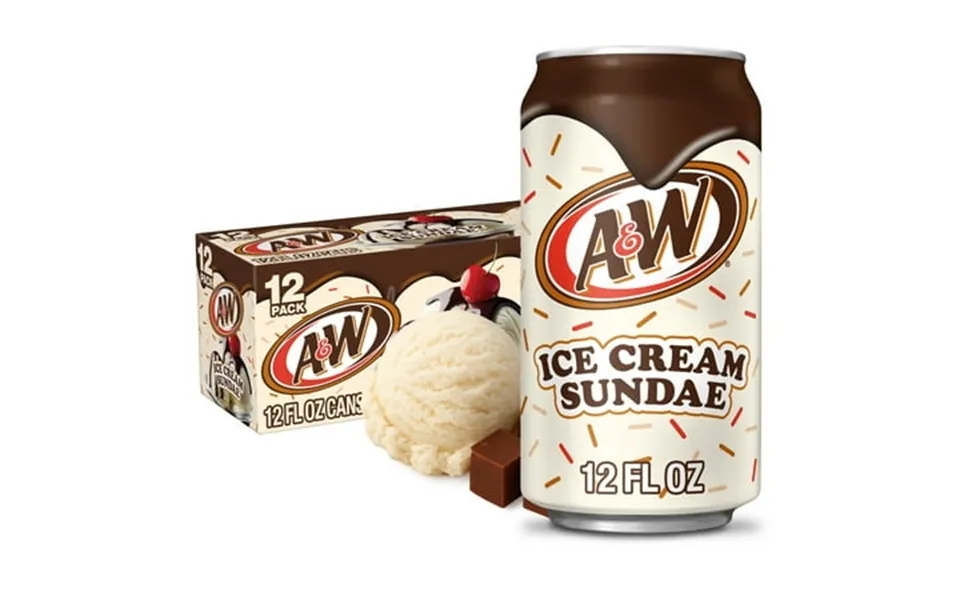 A&w Ice Cream Sundae Soda Pop 12 Fl Oz 12 Pack Cans