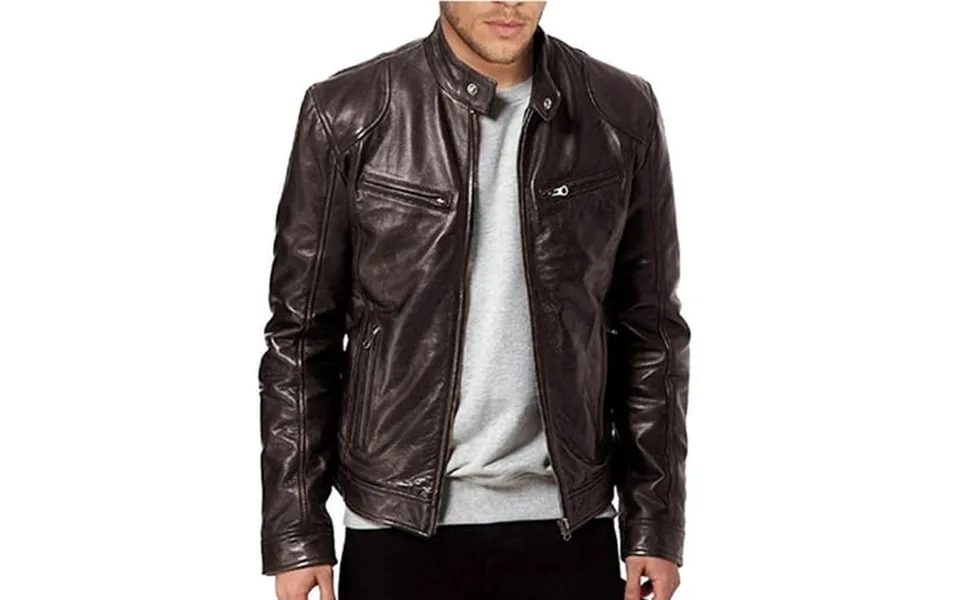 Azrian Men S Classic Leather Jacket For Fall And Winter Men Casual Winter Warm Blouse Thickening Coat Outwear Blouse Jac