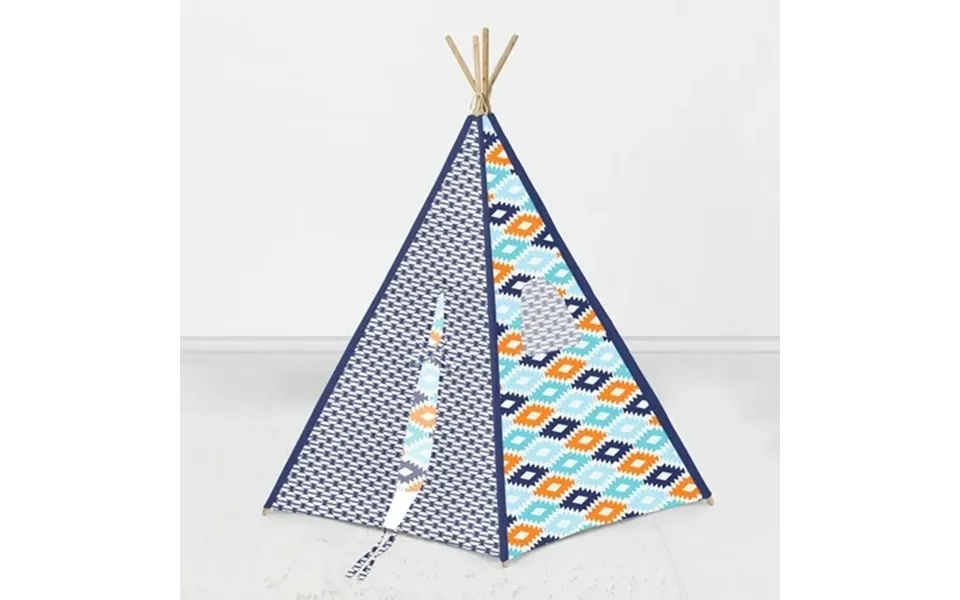 Aztec Liam Aqua Orange Navy Toddler Teepee