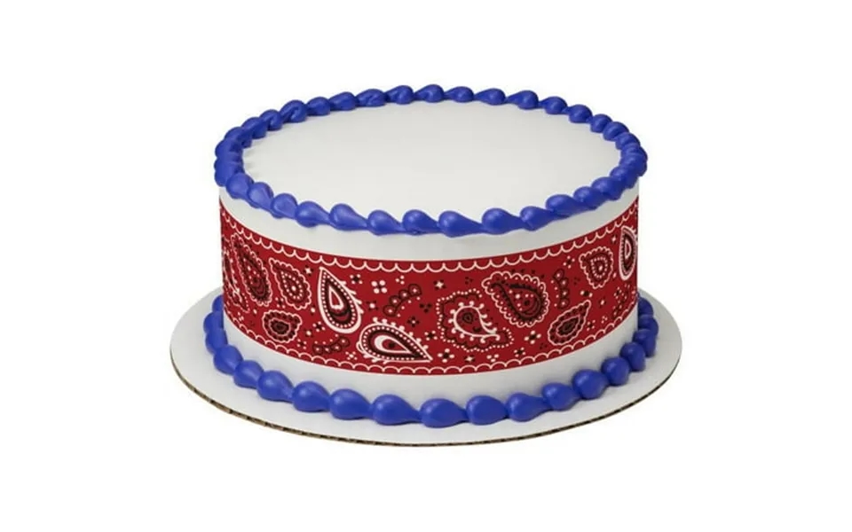 Baby Barnyard Red 3 Strips Edible Frosting Photo Cake Border Decoration 507