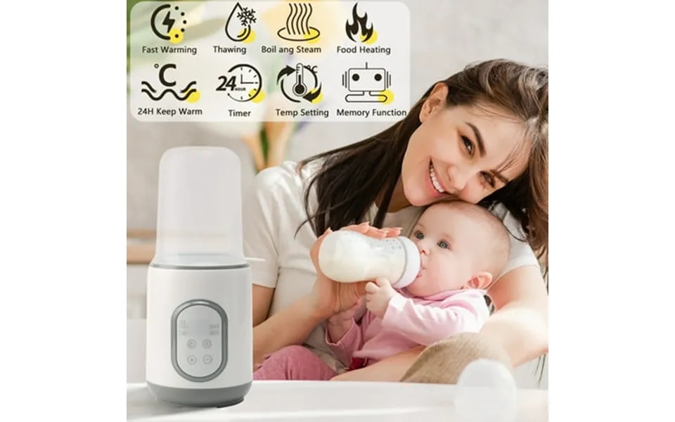 Baby Bottle Warmer 8 In 1 Fast Milk Warmer With Timer Accurate Temperature Control Sterilize Heat Thaw Keep 24h Portable