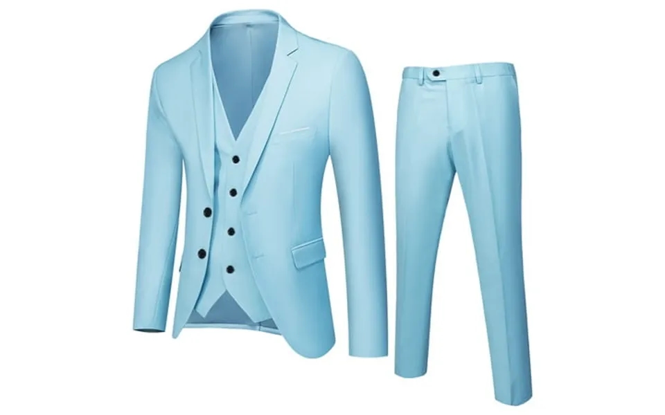 Baby Boy Outfit Spring Solid Long Sleeve Pants Coat Vest Outfits 3pc Suit Clothes Baby Boy Clothes Blue 13 Years-14 Year