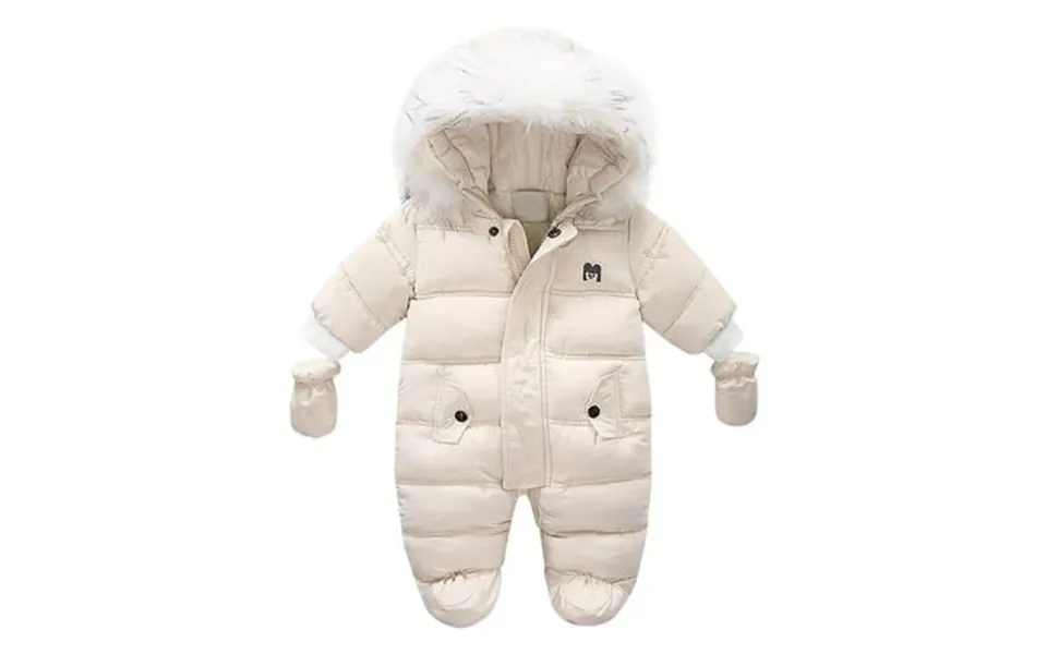 Baby Boy Romper Baby Sweater Coat Thick Warm Hooded Coat Jacket Jumpsuit Snowsuit Playsuit Romper Snow Wear Ovralls 3 Mo
