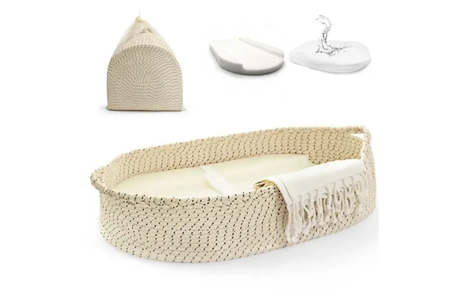 Baby Changing Basket-moses Basket Changing Table Topper Raised Side Foam Pad With Waterproof Pad Cover Built-in Security