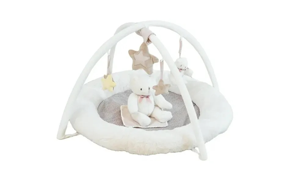 Baby Play Gym & Activity Mat Ultra Soft Baby Play Mat With 5 Removable Toys & Bear Toys Tummy Time Mat Promotes Motor Sk