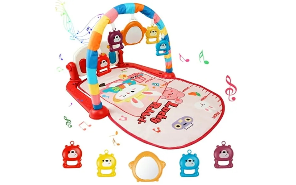 Baby Play Mat Baby Gym Funny Play Piano Tummy Time Baby Activity Gym Mat With 5 Infant Learning Sensory Baby Toys Music