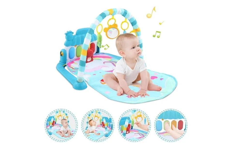 Baby Play Mat With Piano Musical Activity Fitness Gym For Newborn Infant Playmat Piano Suitable For 0-3 Year Boys And Gi
