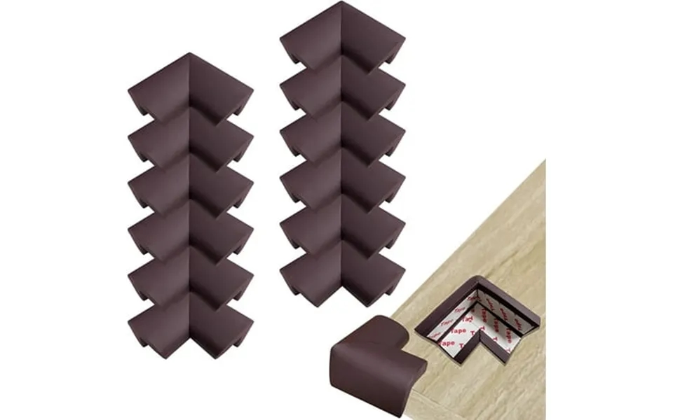 Baby Safety Corner Protectors 12-pack Brown