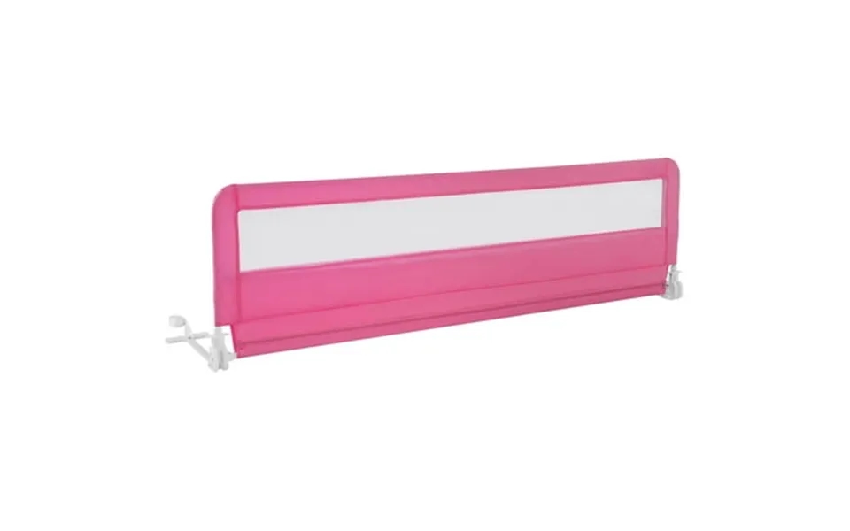 Babyjoy 71 Bed Rail Guard For Toddlers With Removable & Washable Cover & Safety Strap Pink