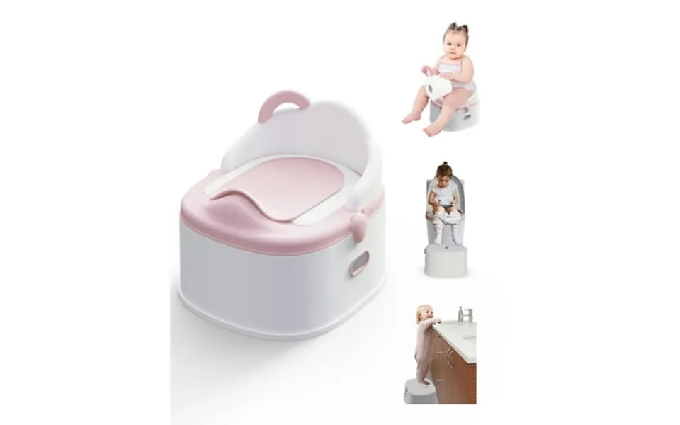 Babyomi 3 In-1 Potty Training Toilet With Standalone Potty & Potty Ring & Step Stool And Washable Liner And Lid One-clic