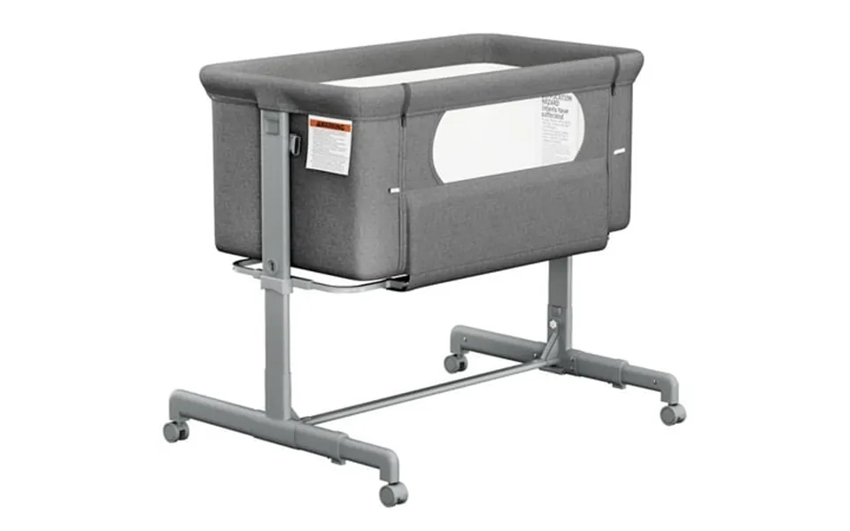 Babyomi Baby Bassinet With Adjustable 6-level Height Bedside Crib For Newborn Grey