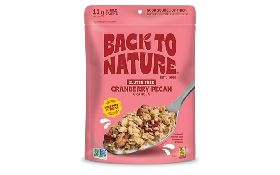 Back To Nature Granola Cereal - Bsl1 Gluten Free Non-gmo Plant Based Snacks Made With Whole Grain Rolled Oats