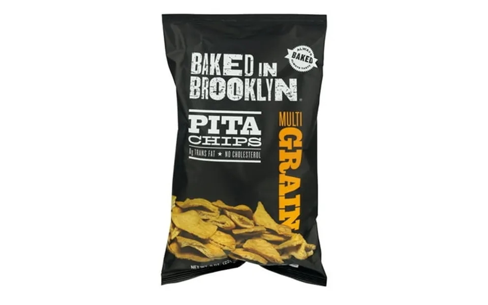 Baked In Brooklyn Pita Chips Multi Grain 8.0 Oz