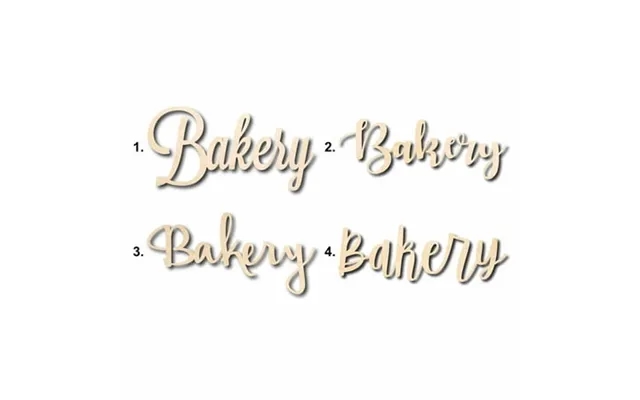 Bakery Sign Unfinished Wood Cutout Home Decor Diy Option 3- 48 Wide 1 2 product image
