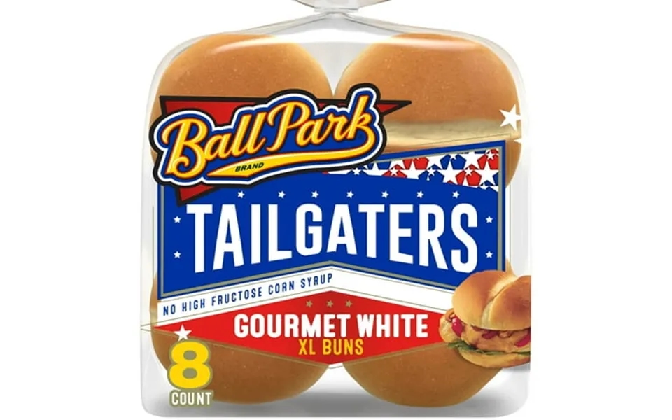 Ball Park Tailgaters Gourmet Extra Large Buns 8 Count White Hamburger Buns 21 Oz Bag