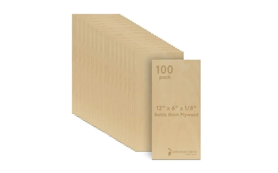 Baltic Birch Plywood 6 X 12 X 1 8 Inch - 3 Mm Craft Wood Box Of 100 B Bb Grade Baltic Birch Sheets Perfect For Laser Cnc