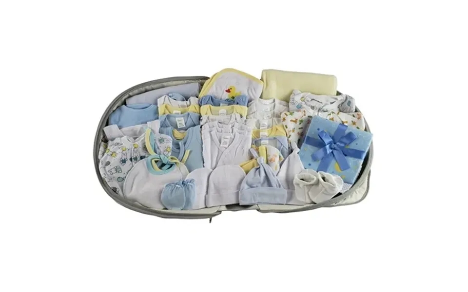 Bambini Boys 44 Piece Baby Clothing Starter Set With Diaper Bag