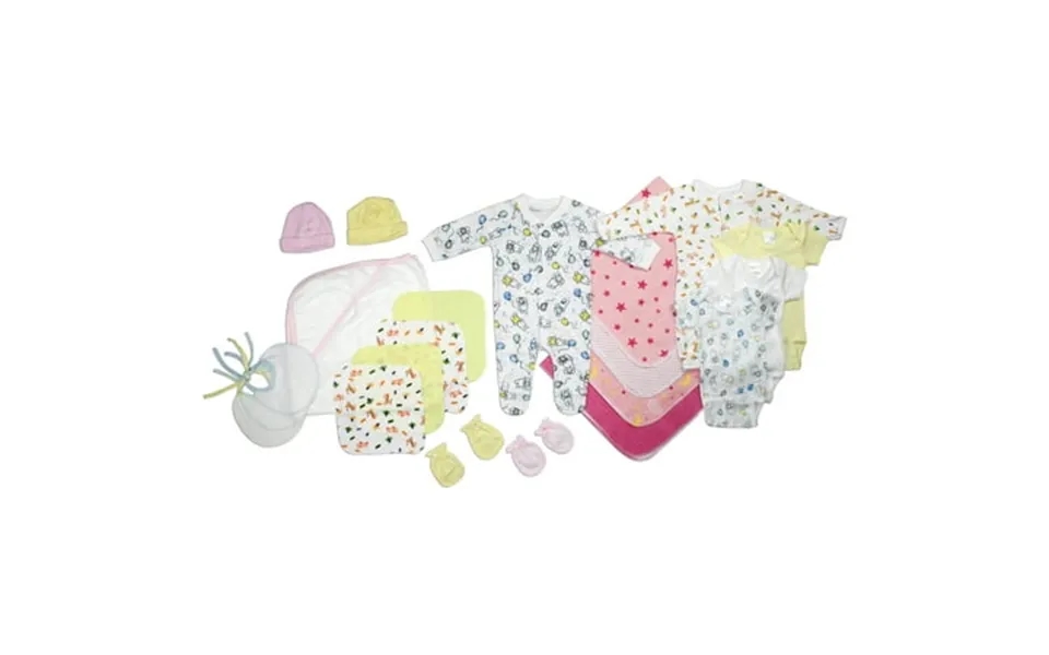 Bambini Newborn Baby Girls 21 Pc Layette Baby Shower Gift Set