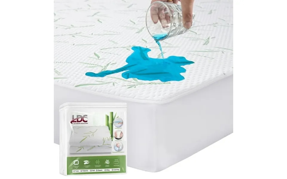 Bamboo From Rayon Mattress Pad Cover Fitted Mattress Topper Waterproof Cal King Matress Protector Waterproof