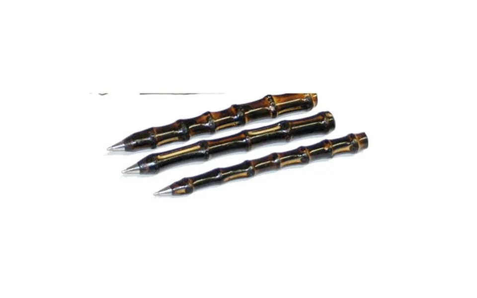 Bamboo54 1821b Dark Bamboo Pens - Set Of 6