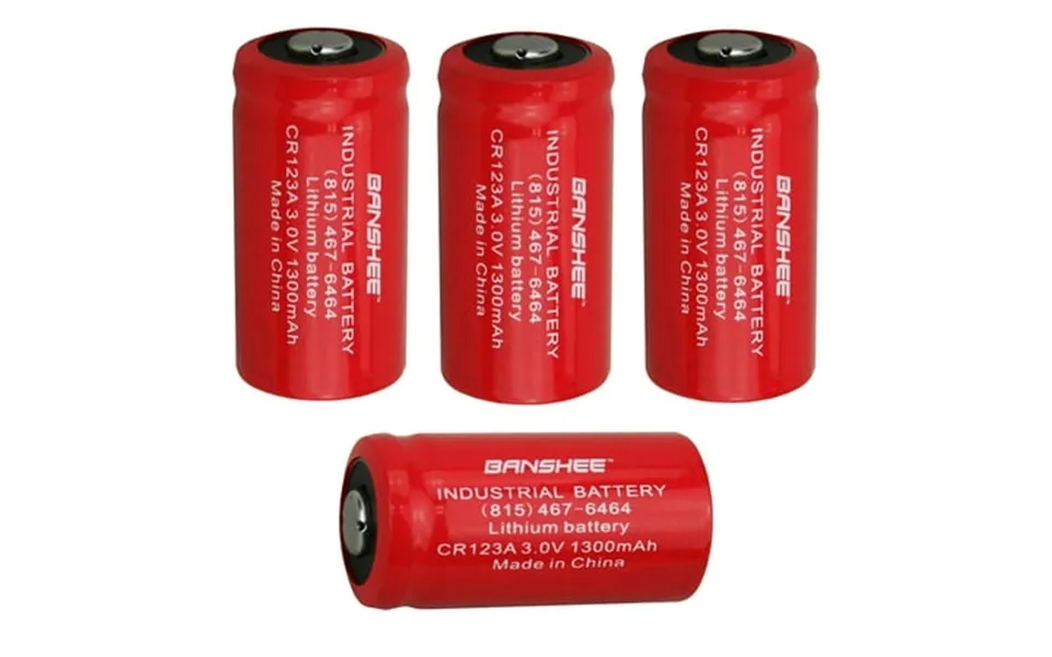 Banshee Replaces Cr123a 16340 Lithium Li-ion Batteries 3v Battery 1300mah - X4