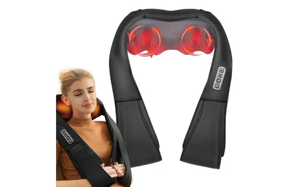 Baokaler Neck And Shoulder Massager With Heat 3d Deep Shiatsu Massager Neck Back Shoulder Massager Gifts For Man Woman