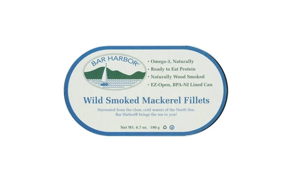 Bar Harbor Wild Smoked Mackerel Fillets-6.7 Oz