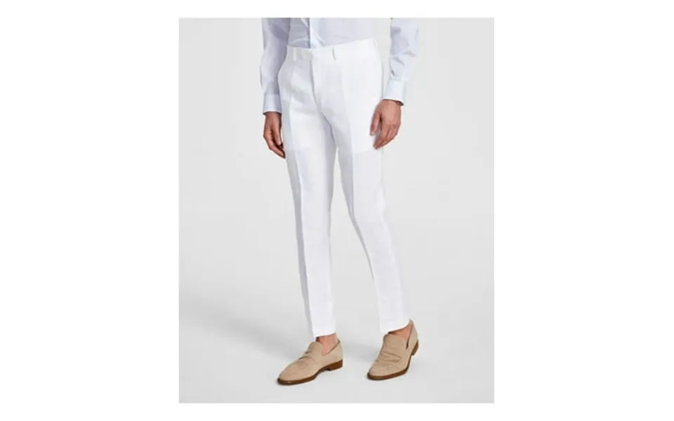 Bar Iii Mens White Flat Front Slim Fit Suit Separate 30wx30l