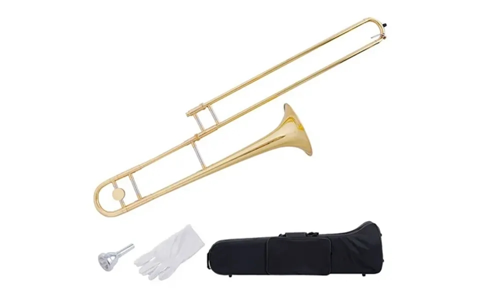 Barara King B Flat Trombone Golden Brass With Mouthpiece