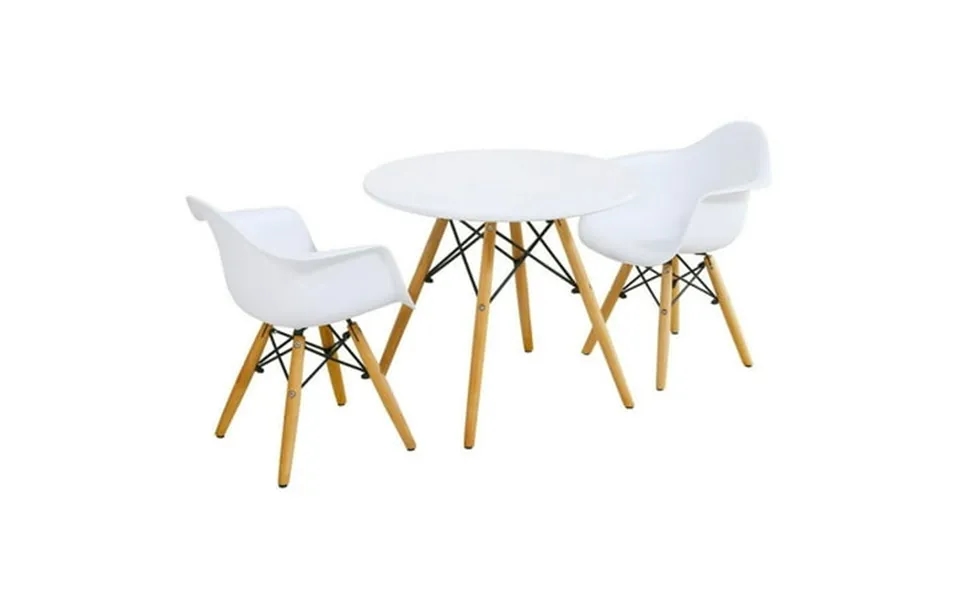 Barara King Toddler Table Chairs Set Kids Play Table Set 3 Pieces Kid S Modern Round Table Chair Set
