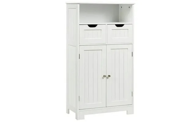 Barara King Toilet Storage Cabinet Bathroom Floor Storage Cabinet Bathroom Wooden Side Cabinet With 2 Drawers And 2 Door product image